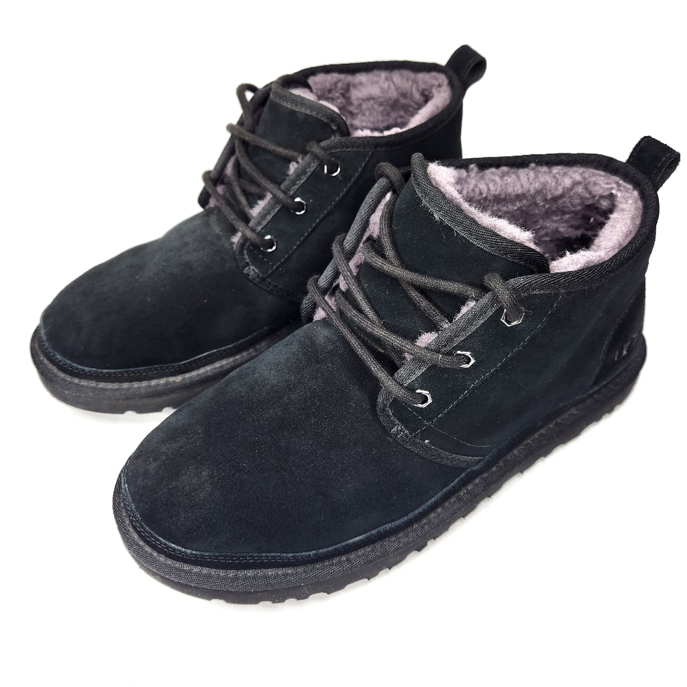 UGG Neumel Black Suede 10 Mens Chukka Boot